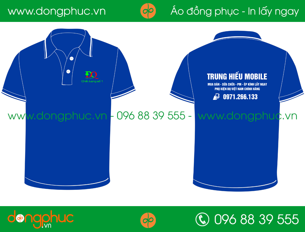 Áo phông đồng phục Trung Hiếu